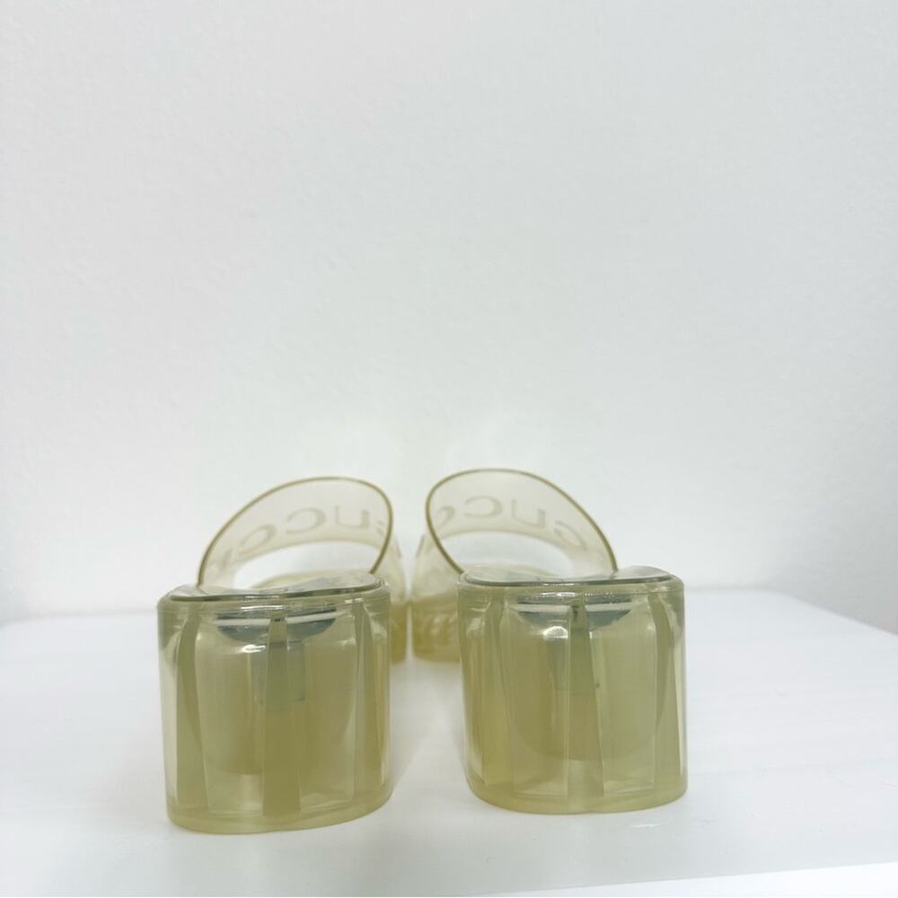 GUCCI Women’s Clear Jelly Sandals 39 - Picture 5 of 6